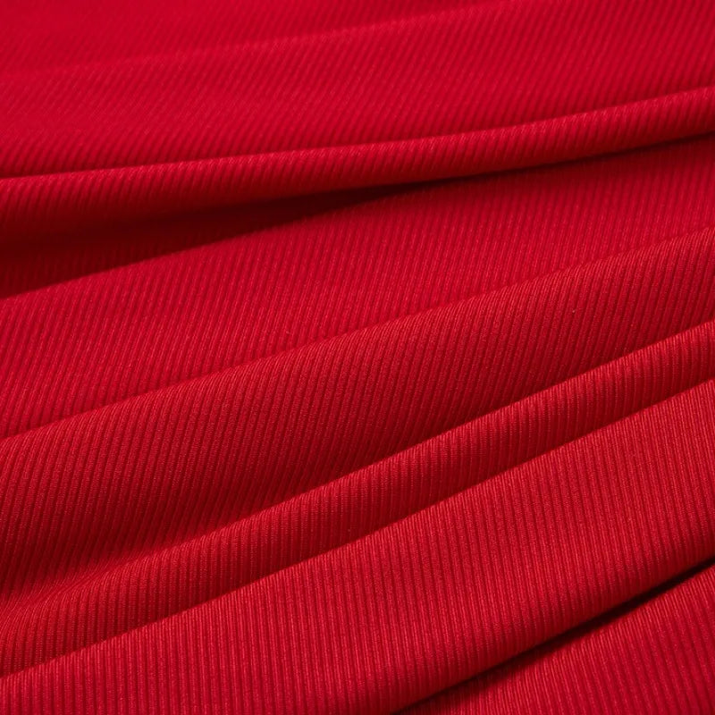 2x2 Thin Ribbed Stretch Fabric By The Yard