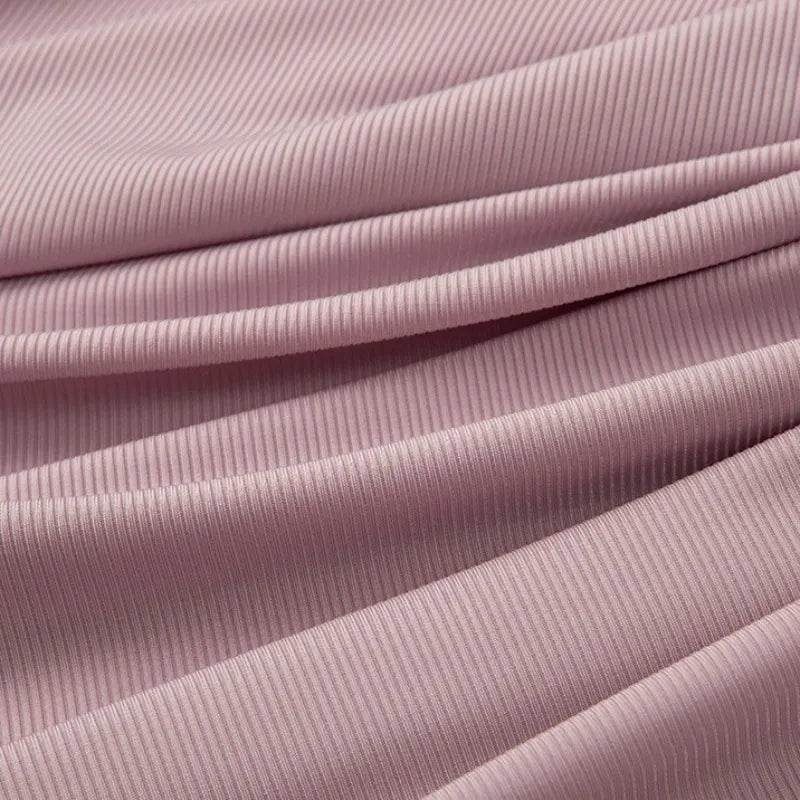 2x2 Thin Ribbed Stretch Fabric By The Yard