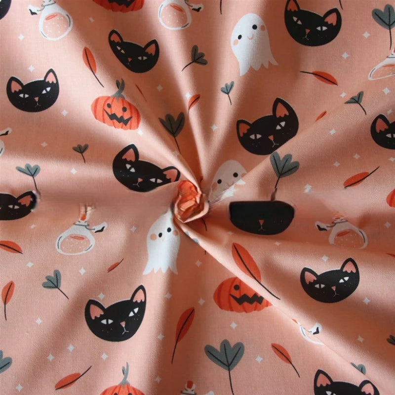 100% Cotton Printed Halloween Fabric By The Yard