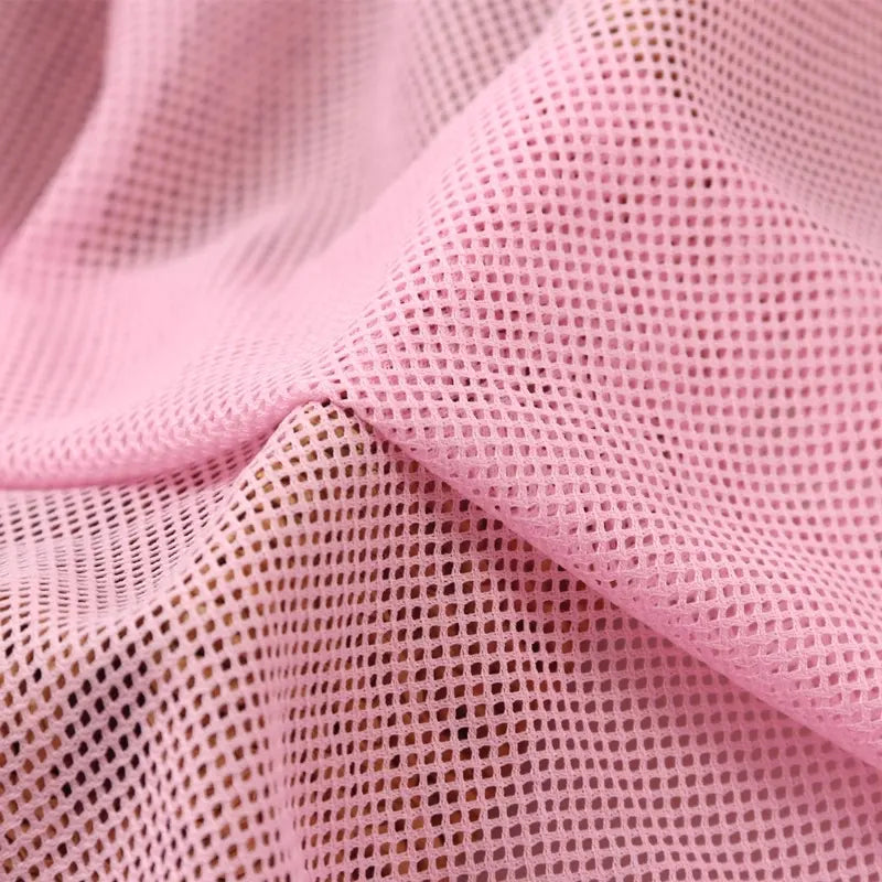 Solid Color Polyester Mesh Fabric