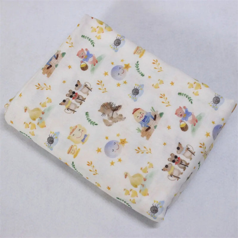 Animal Print Double Gauze Fabric By The Yard for blanket