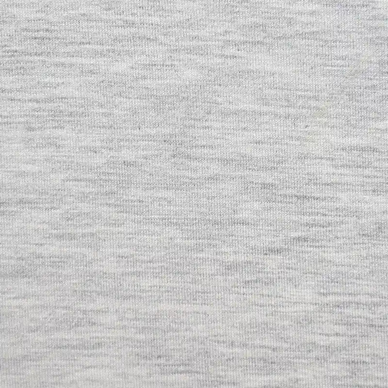 Close-up of Longan Craft’s Bamboo Jersey Fabric By The Yard, a soft, eco-friendly plain color single elastane jersey material with gentle shading—ideal for loungewear and featuring a smooth, heathered texture.