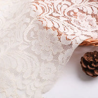 Beige Floral Lace Material By The Yard