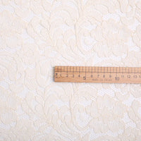 Beige Floral Lace Material By The Yard