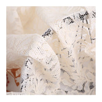 Beige Floral Lace Material By The Yard