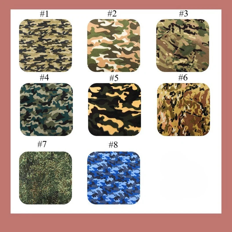 Camouflage Fleece Fabric By The Yard