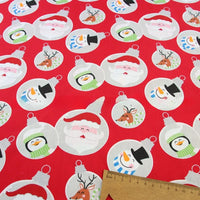 Cartoon Christmas Cotton Fabric By The Yard