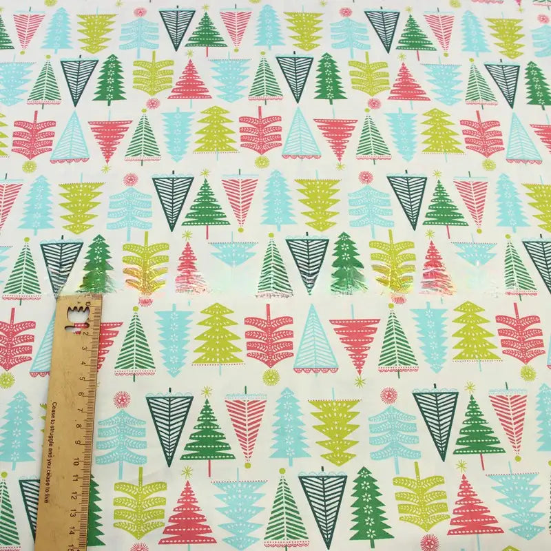 Cartoon Christmas Cotton Fabric By The Yard