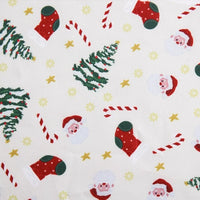 Cartoon Christmas Print Material By The Yard