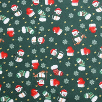 Cartoon Christmas Print Material By The Yard