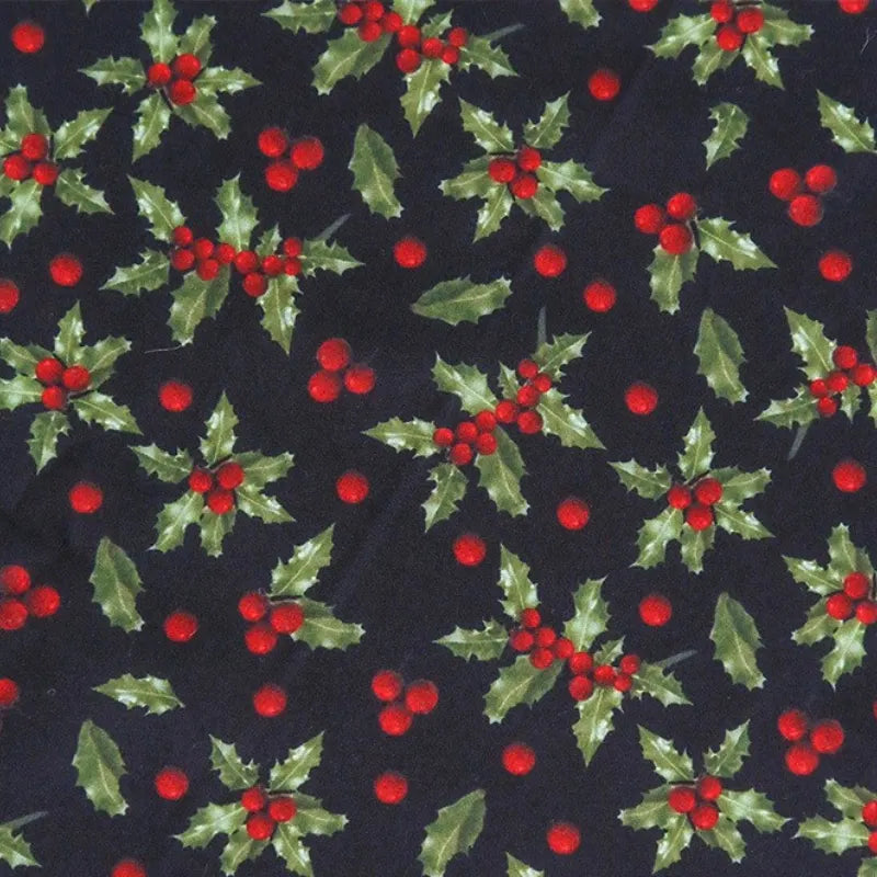 Cartoon Christmas Print Material By The Yard