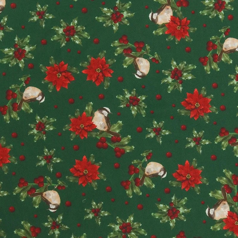 Cartoon Christmas Print Material By The Yard