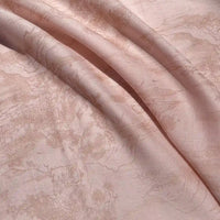 A detailed view of Longan Craft's Chinoiserie Printed Lyocell Fabric by the yard, a colorful polyester lyocell material with a soft, smooth texture and elegant floral pattern—perfect for dressmaking projects.