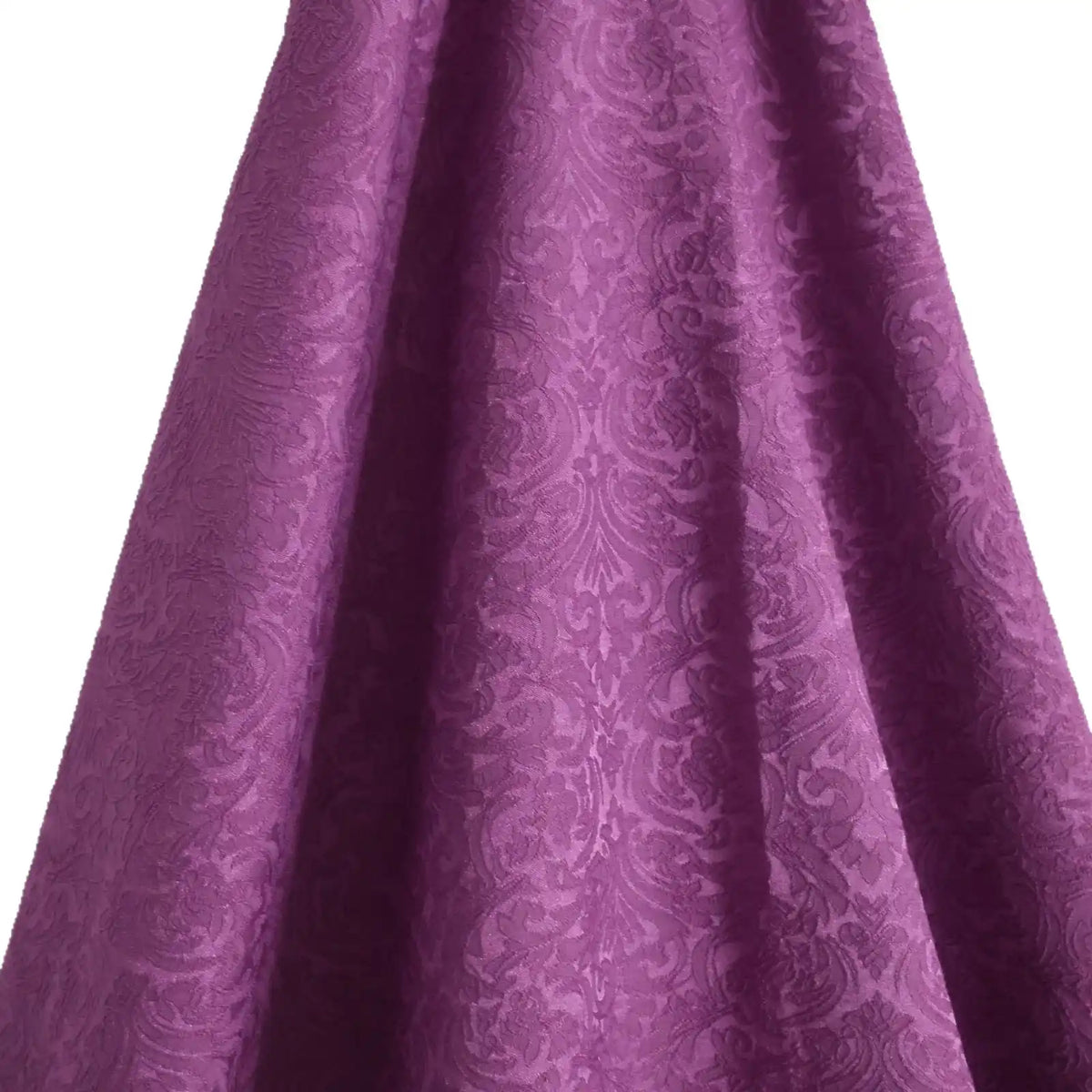 A close-up of Longan Craft's Colorful Brocade Damask Fabric By The Yard showcases its intricate jacquard damask pattern and rich texture—ideal for elegant upholstery or as a stunning damask dress material.