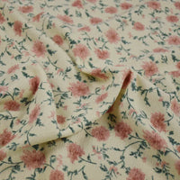 Colorful Flower Corduroy Fabric By The Yard-Longan Craft
