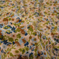 Colorful Flower Corduroy Fabric By The Yard-Longan Craft