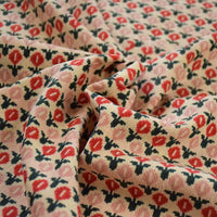 Colorful Flower Corduroy Fabric By The Yard-Longan Craft