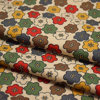Colorful Flower Corduroy Fabric By The Yard-Longan Craft