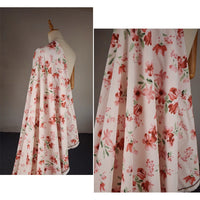 Colorful Flower Corduroy Fabric By The Yard-Longan Craft