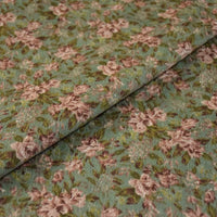 Colorful Flower Corduroy Fabric By The Yard-Longan Craft