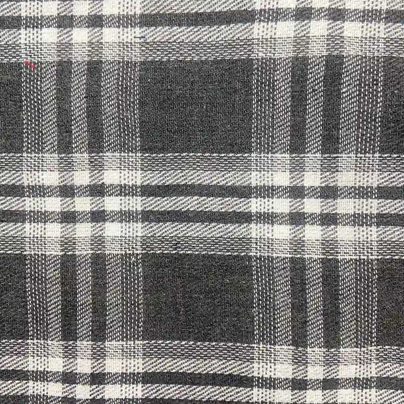 Experience the Longan Craft Colorful One Side Sueded Flannel Fabric By The Yard, a yarn dyed cotton plaid flannel featuring intersecting horizontal and vertical lines of varying thicknesses to create a classic tartan check design on super snuggle soft, sueded flannel—perfect for cozy fall projects.