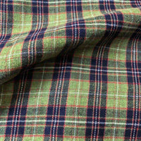 Here’s a revised sentence using your product data: The Longan Craft Colorful One Side Sueded Flannel Fabric By The Yard is a yarn dyed cotton plaid flannel material featuring a navy blue, red, and white tartan pattern with a touchably soft finish and subtle natural wrinkles—ideal for super snuggly fall projects.