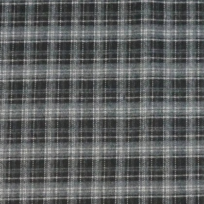 Longan Craft’s Colorful Polyester Rayon Mammoth Flannel Fabric By The Yard features a plaid brushed flannelette pattern with thin white lines, offering a soft, snuggly texture ideal for apparel or crafts.