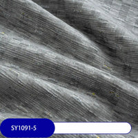 Close-up of Longan Craft's Colorful Slub Chenille Fabric By The Yard, a heavyweight, soft chenille with a subtle grid pattern and wavy texture. The sample shows label SY1091-5 in blue and white at the bottom.