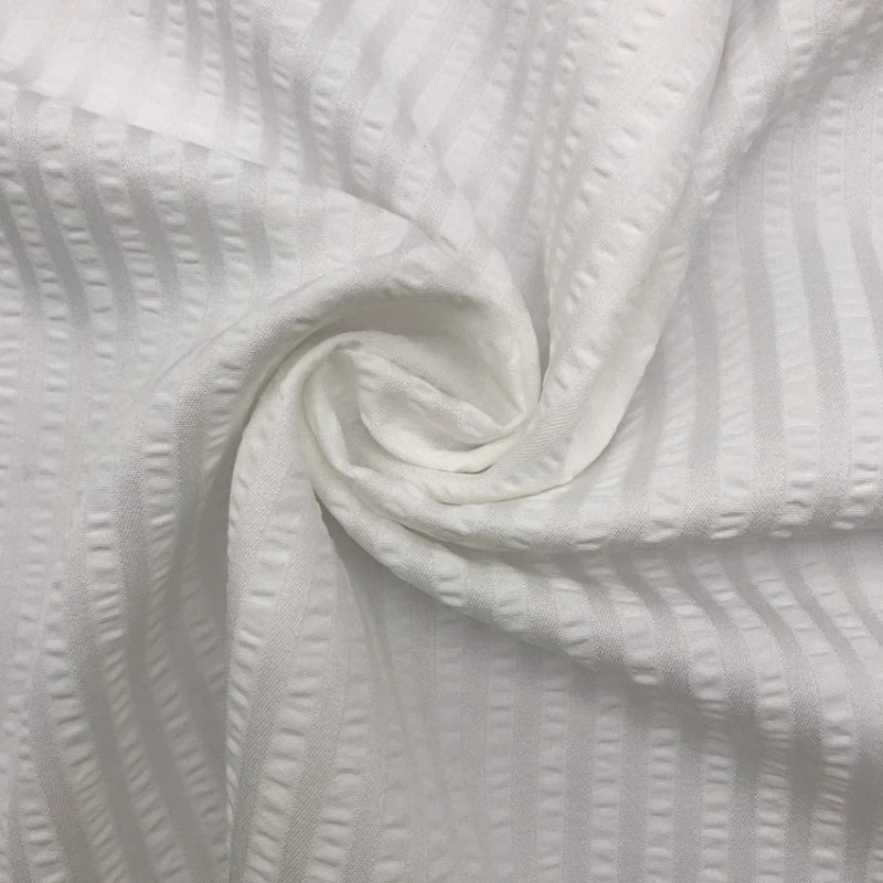 Colorful Striped Seersucker Fabric By the Yard