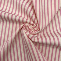 Colorful Striped Seersucker Fabric By the Yard