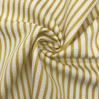 Colorful Striped Seersucker Fabric By the Yard