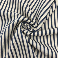 Colorful Striped Seersucker Fabric By the Yard