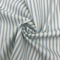 Colorful Striped Seersucker Fabric By the Yard