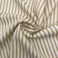 Colorful Striped Seersucker Fabric By the Yard