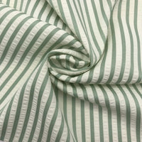 Colorful Striped Seersucker Fabric By the Yard