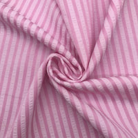 Colorful Striped Seersucker Fabric By the Yard