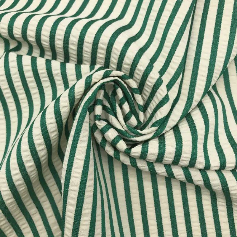 Colorful Striped Seersucker Fabric By the Yard