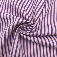 Colorful Striped Seersucker Fabric By the Yard