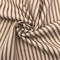 Colorful Striped Seersucker Fabric By the Yard