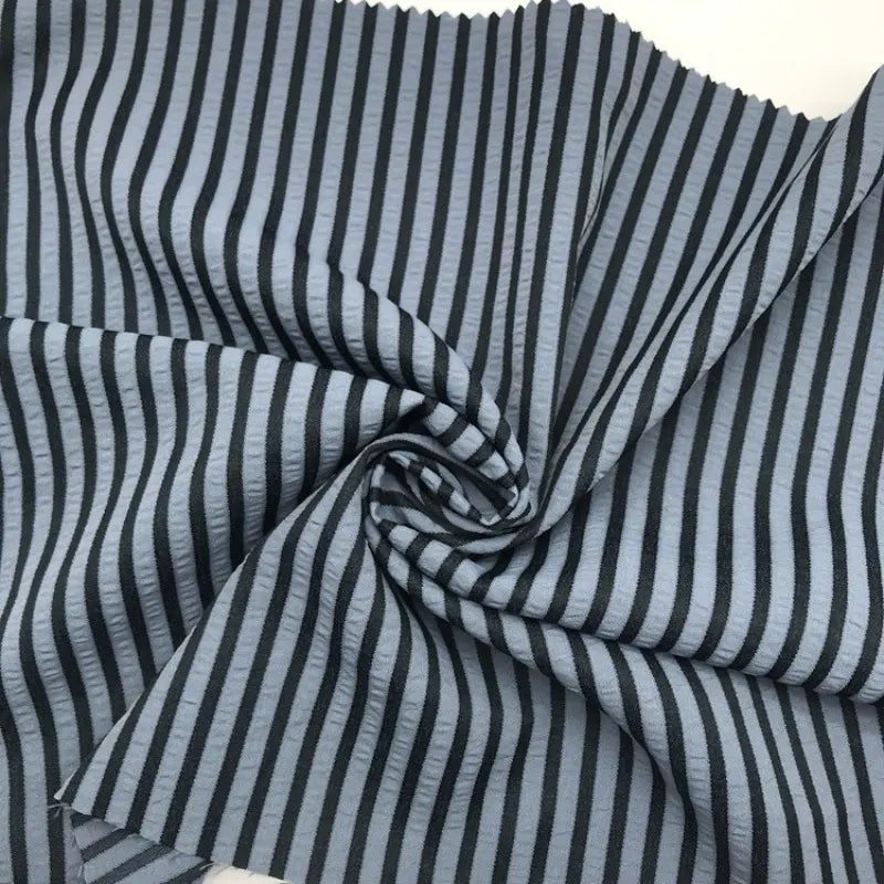 Colorful Striped Seersucker Fabric By the Yard