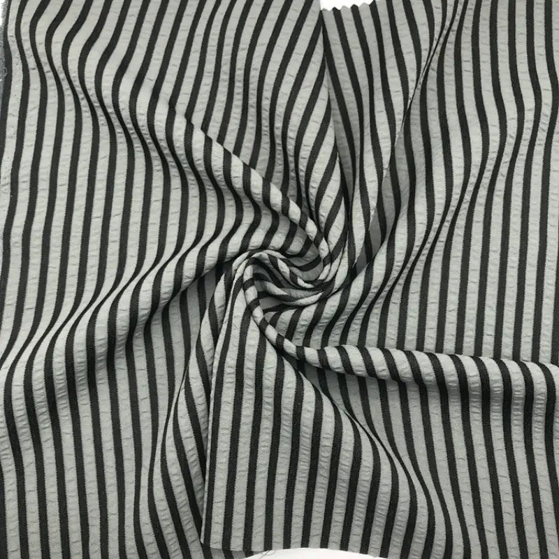 Colorful Striped Seersucker Fabric By the Yard