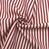 Colorful Striped Seersucker Fabric By the Yard