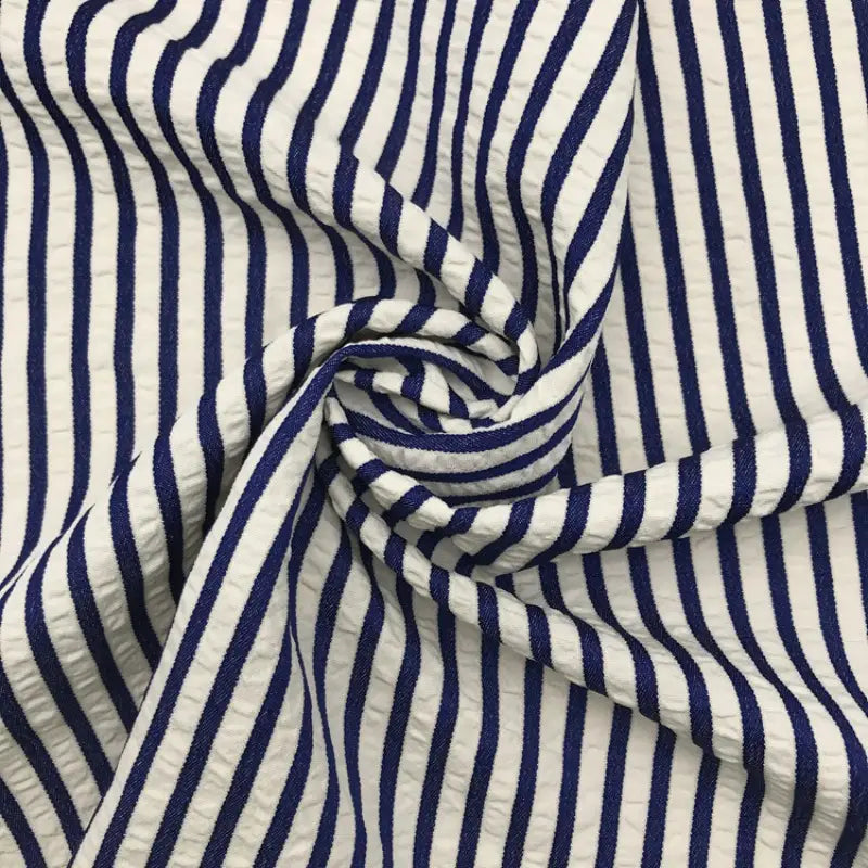 Colorful Striped Seersucker Fabric By the Yard