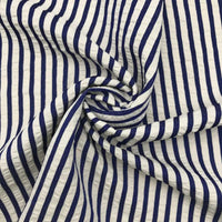Colorful Striped Seersucker Fabric By the Yard