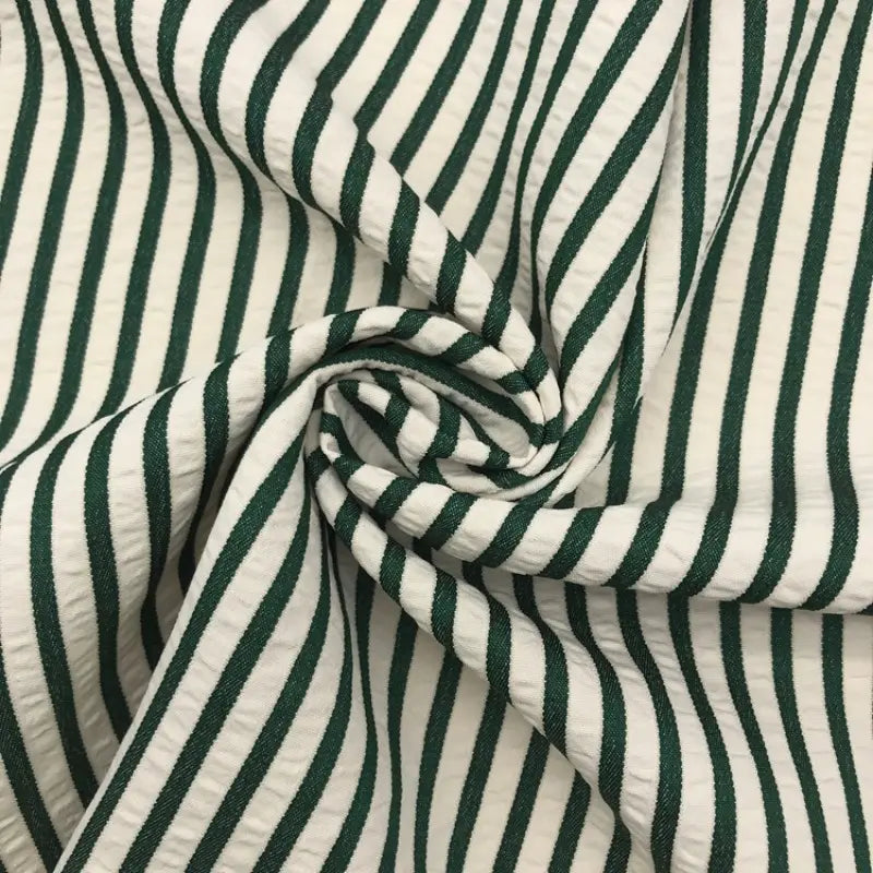 Colorful Striped Seersucker Fabric By the Yard