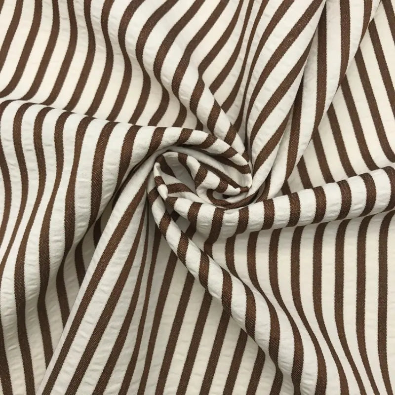 Colorful Striped Seersucker Fabric By the Yard