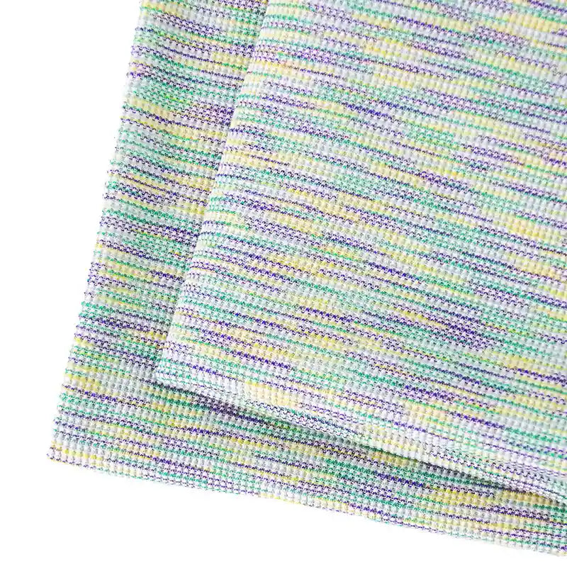 Colorful Waffle Knit Material By The Yard