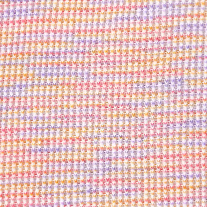 Colorful Waffle Knit Material By The Yard