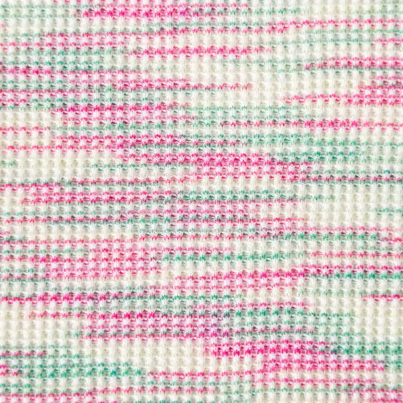 Colorful Waffle Knit Material By The Yard