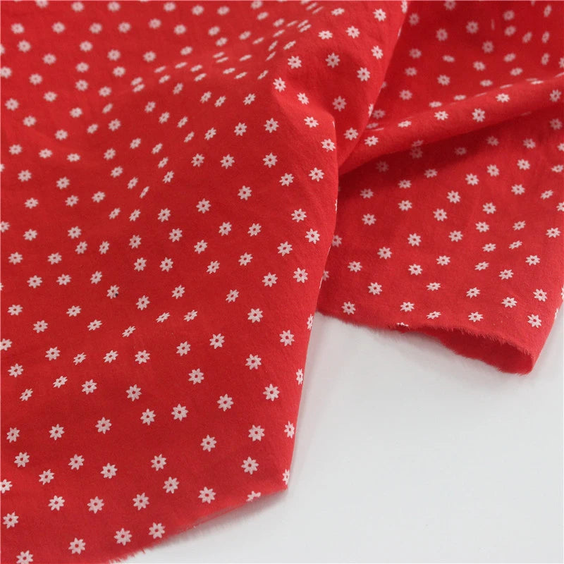Longan Craft’s Cotton Floral Printed Voile Fabric By The Yard features a multicolor washed flower print on lightweight, breathable 100% cotton voile—perfect for casual wear with a soft, cozy texture and gentle drape.